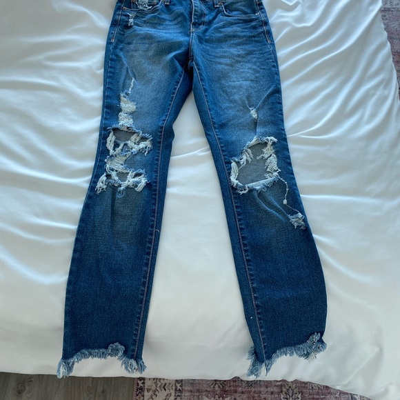 Pistola High-waisted Ripped Cropped Jeans - Picture 2 of 6